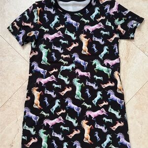 Blackmilk unicorn tee dress